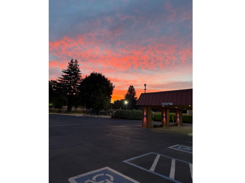 Hotel entrance at Americas Best Value Inn Ukiah